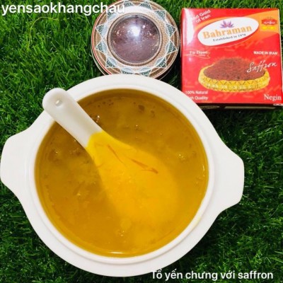 Tổ yến chưng với Saffron